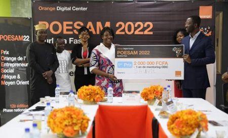 Prix Orange de l’entrepreneur social 2022 : le projet Sauvie de Scarlett Zongo finit premier au Burkina Faso