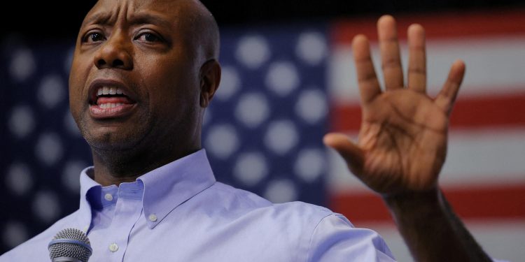 Tim Scott espère devenir le premier président républicain noir des Etats-Unis